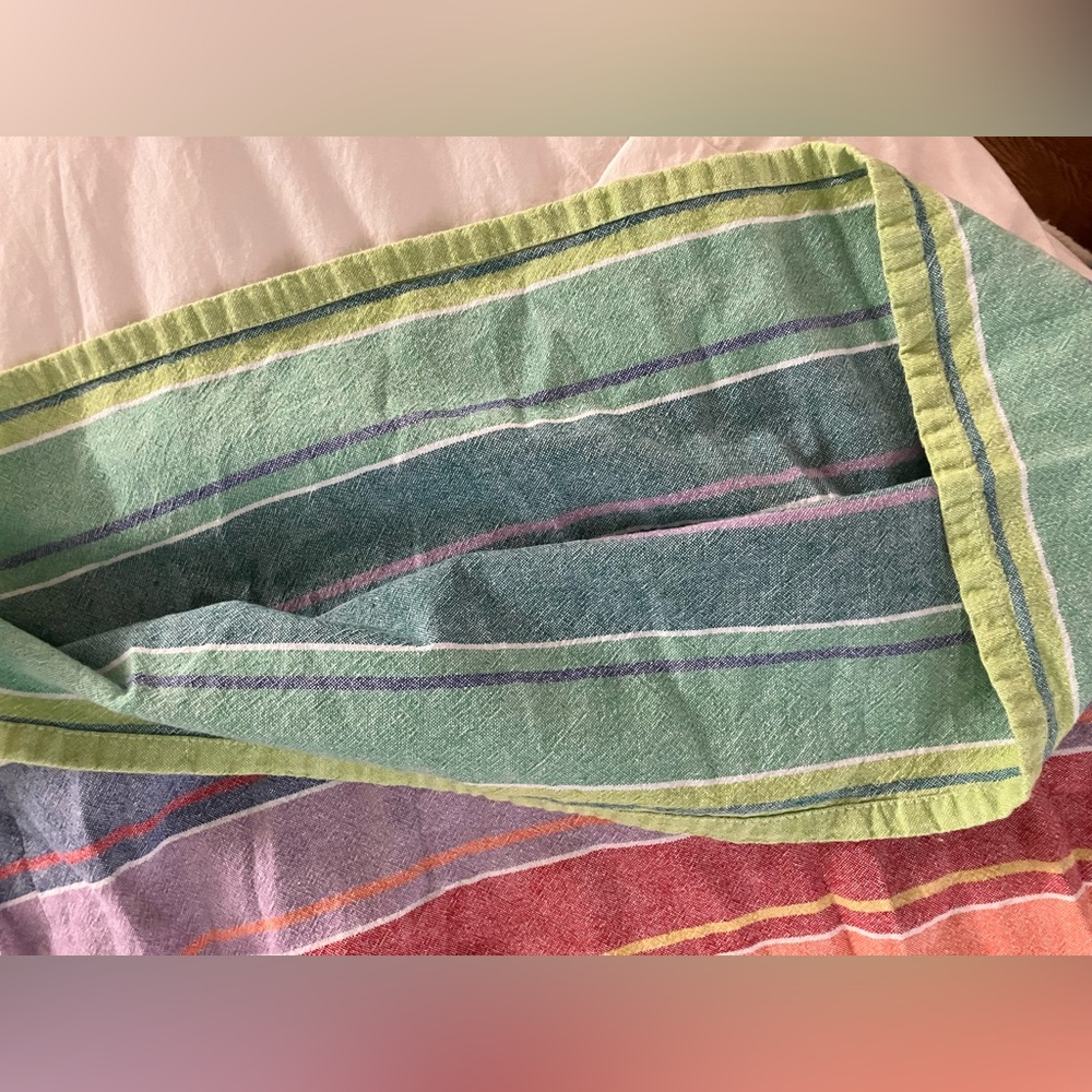 Franklin Jay Handmade Two Piece Rainbow Beach Set S/M Stripes - Picture 10 of 15